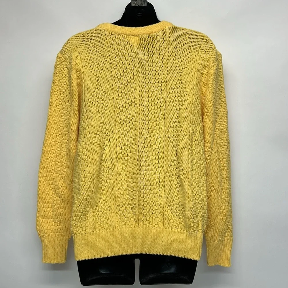 Yellow fisherman like sweater vintage